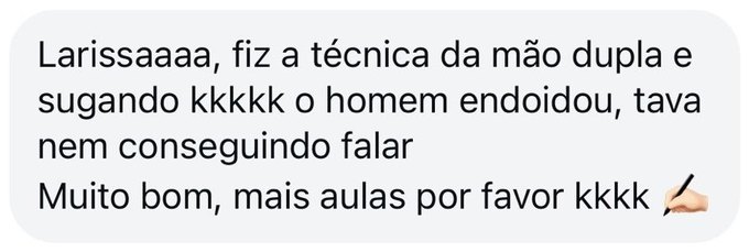 Depoimento de aluna