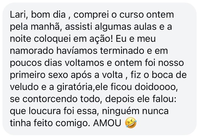Depoimento de aluna