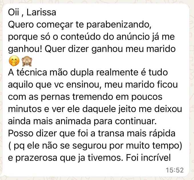 Depoimento de aluna