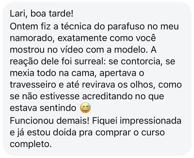 Depoimento de aluna