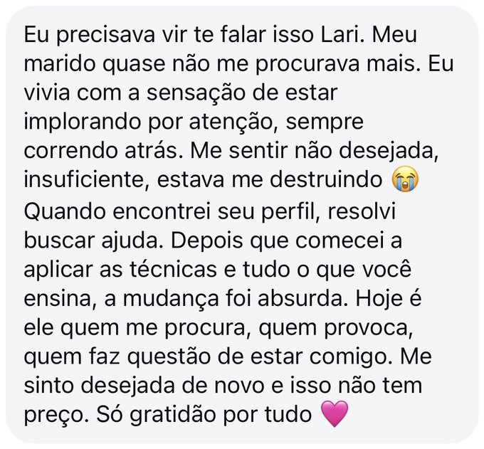 Depoimento de aluna