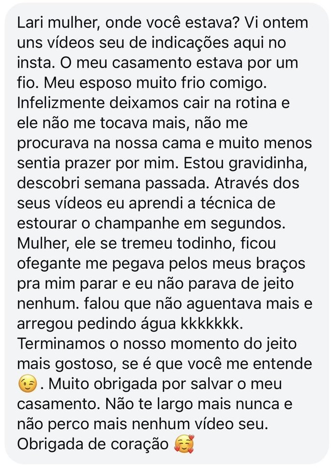 Depoimento de aluna