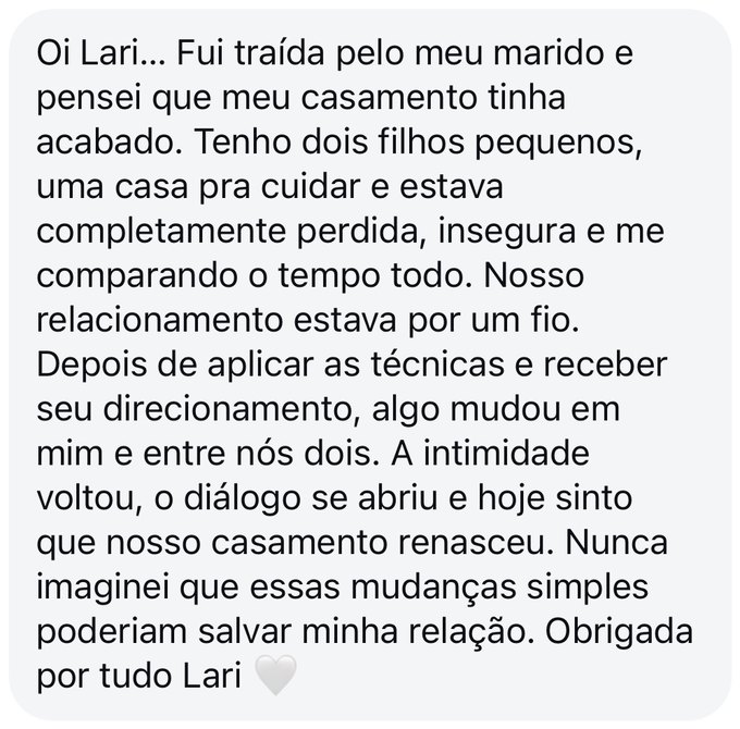 Depoimento de aluna