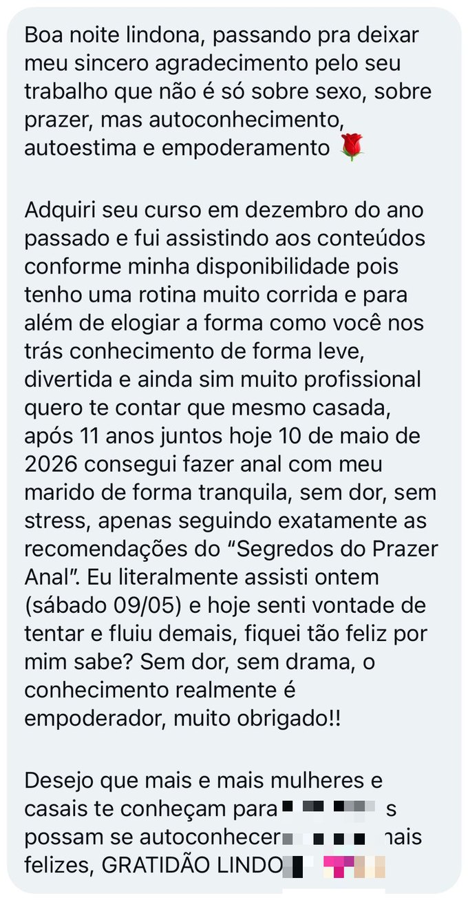 Depoimento de aluna