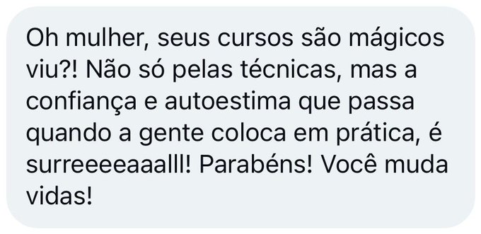 Depoimento de aluna