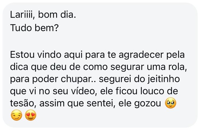 Depoimento de aluna